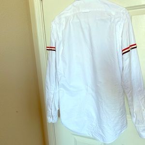 Thome Browne GROSGRAIN ARMBAND OXFORD SHIRT